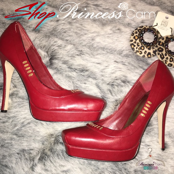Joey Shoes - 🆑*DONATING SOON*Joey Candy Red Heels w/Gold